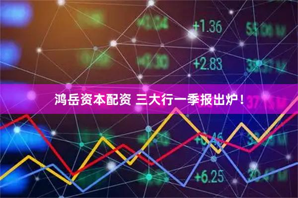 鸿岳资本配资 三大行一季报出炉！